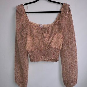 NEW WITH TAG MELROSE FLORAL BLOUSE